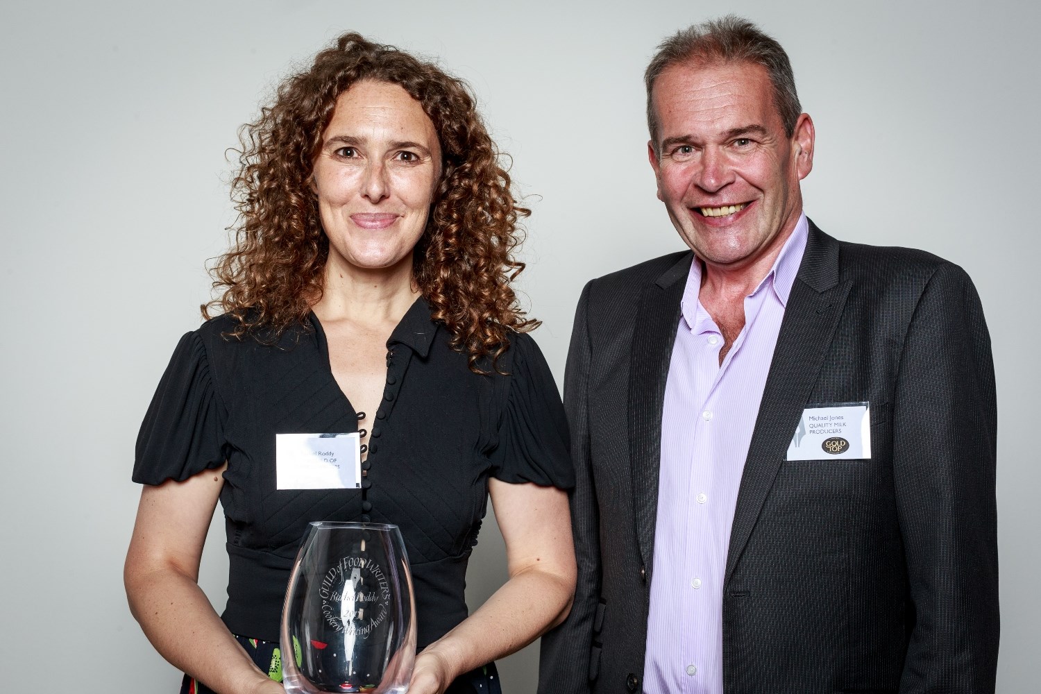 Rachel Roddy and Michael Jones of Quality Milk Producers (Gold Top)